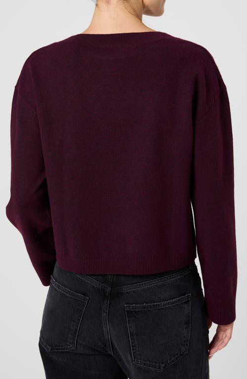 French Connection Boat Neck Drop Shoulder Sweater In Purple