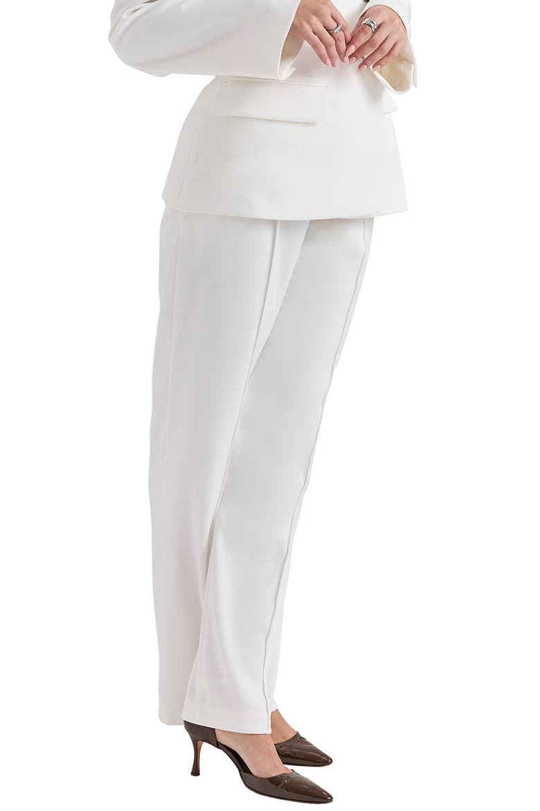 Hayden Tailored Pants, Alternate, color, WHITE