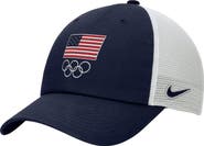Nike Men's Nike Navy/White LA28 Summer Olympics Club Trucker Adjustable Hat