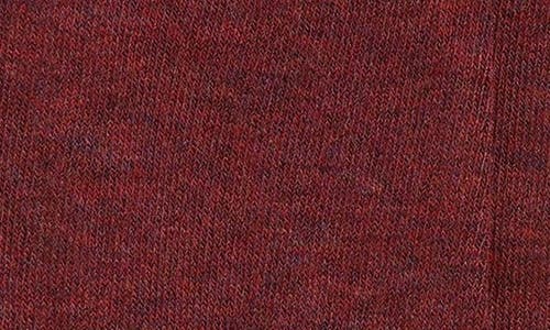 Nordstrom Lightweight Crew Socks In Burgundy