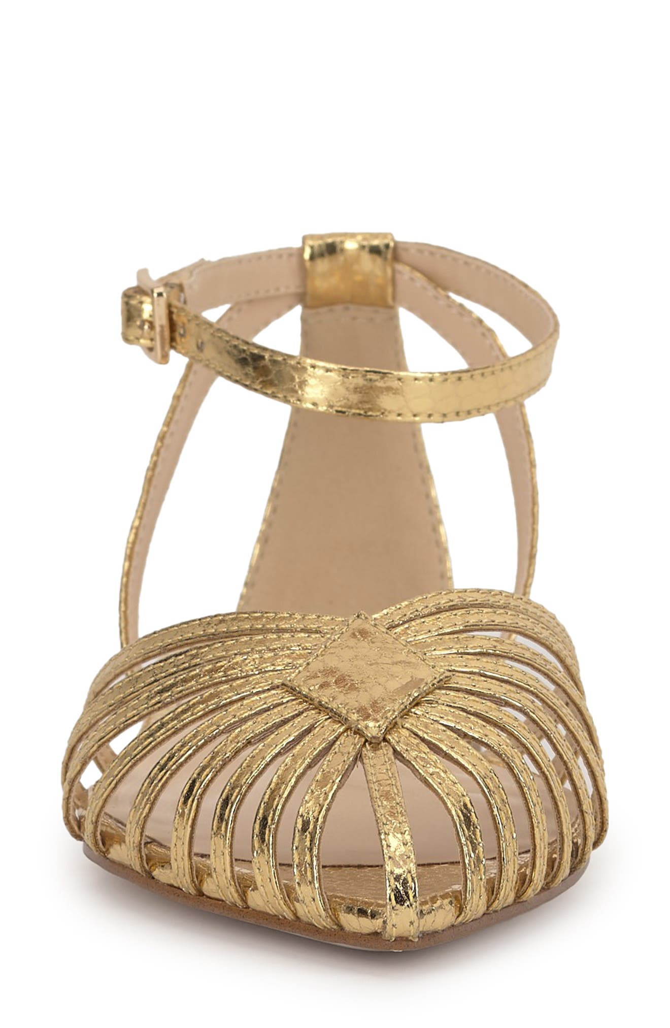 Eulean Ankle Strap Sandal, Alternate, color, GOLD 04