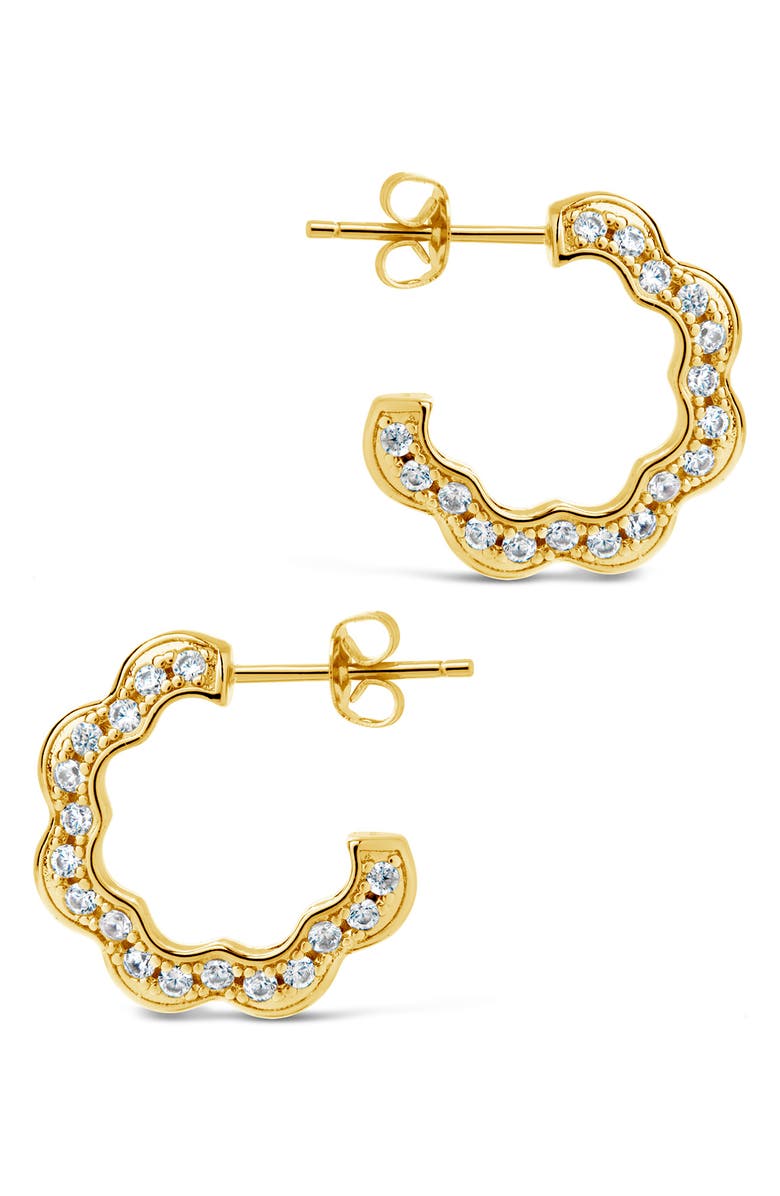 Sterling Forever Marisole Hoop Earrings, Alternate, color, Gold