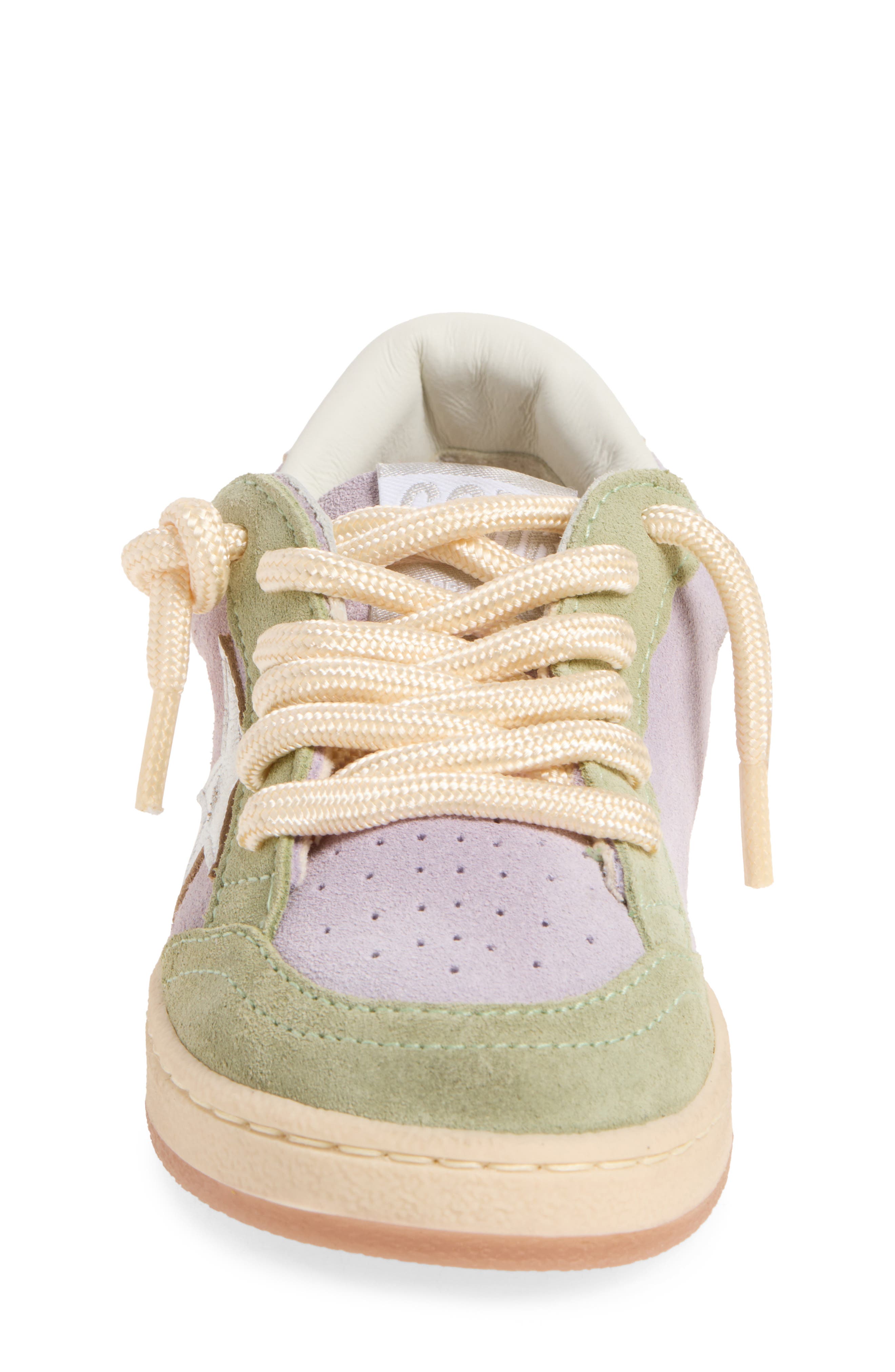 Kids' Ball Star Low Top Sneaker, Alternate, color, LILAC/ LIGHT GREEN/ SILVER