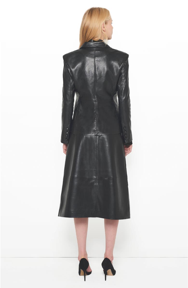 AS by DF Denise Recycled Tailored Leather Blazer, Alternate, color, 