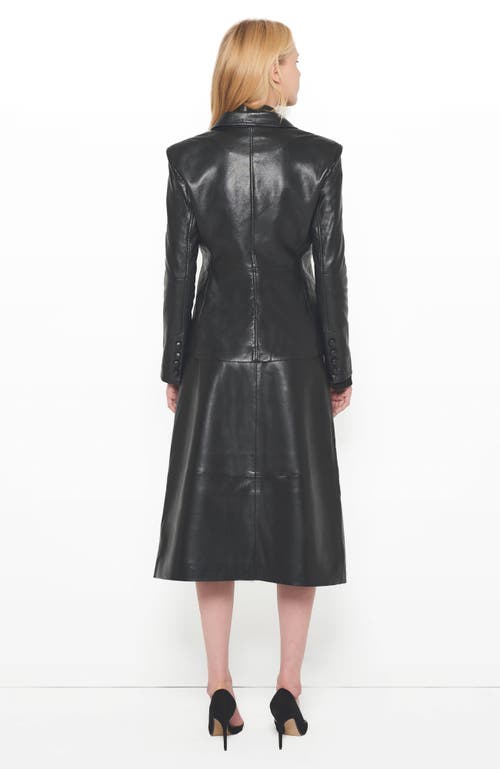 As By Df Denise Recycled Tailored Leather Blazer In Black