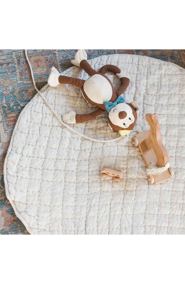 Creative Women Stone Washed Linen Quilted Playmat, Alternate, color, 