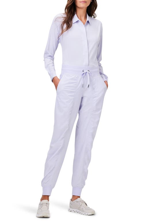 Nz Active By Nic+zoe Tech Stretch Ruched Joggers In Purple