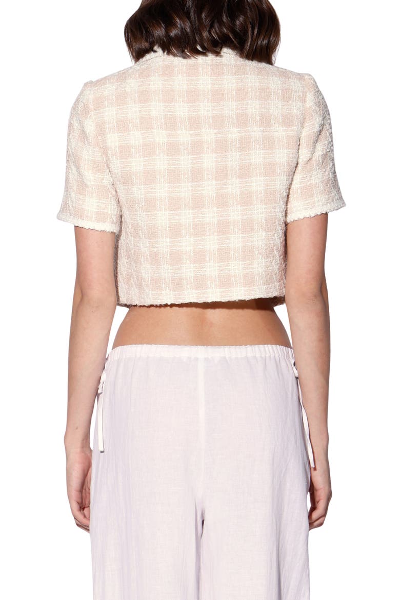 Yolanda Cropped Tweed Jacket, Alternate, color, BOULEVARD TWEED