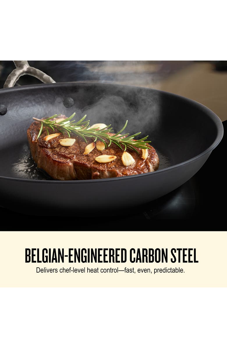 Alva Artist Blue Carbon Steel Frying Pan, Alternate, color, Blue 9.5-Inch