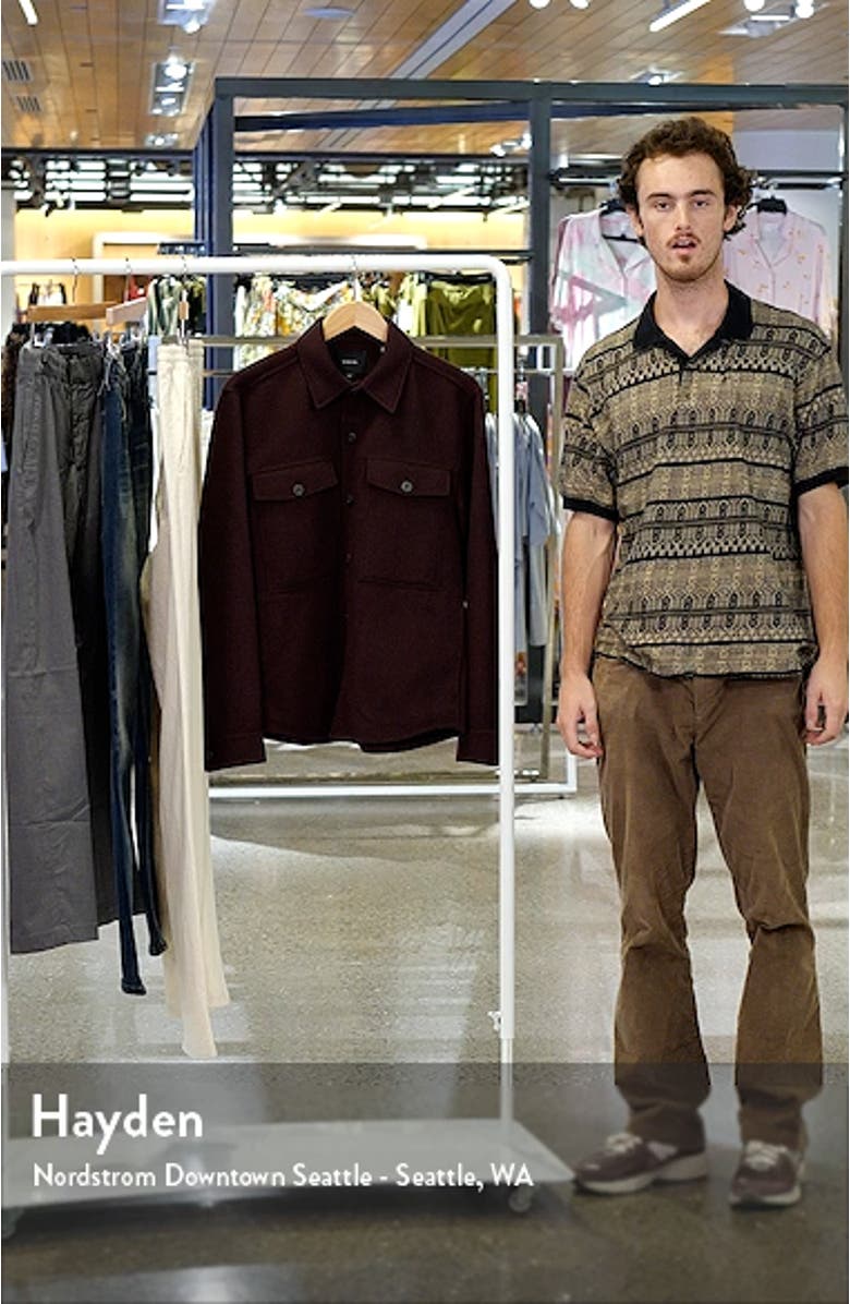 Recycled Wool Blend Shirt Jacket, sales video thumbnail