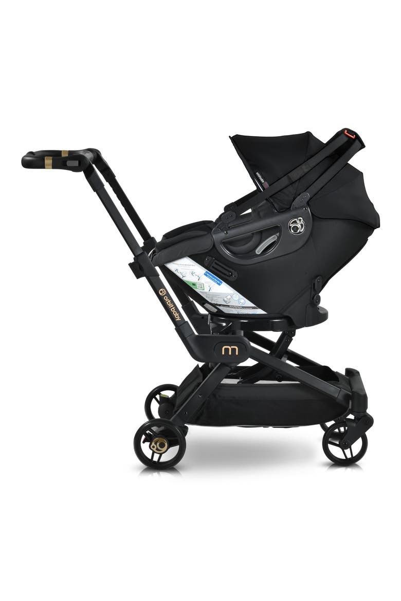 M+ Stroll & Ride Car Seat & Stroller Travel System, Alternate, color, TAUPE/ BLACK L/ BLACK