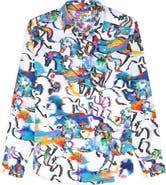 Robert Graham Mane Event Stretch Cotton Button-Up Shirt