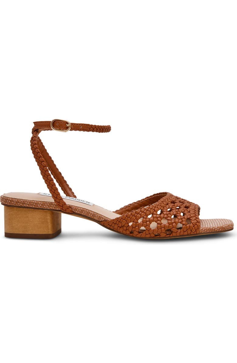 Steve Madden Jessie Ankle Strap Sandal, Alternate, color, Cognac