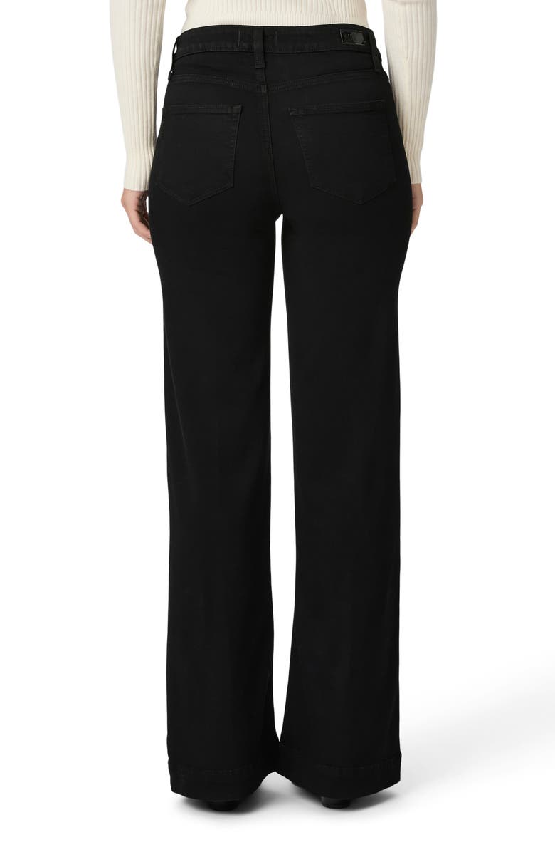 PAIGE Leenah High Waist Wide Leg Jeans, Alternate, color, Black Shadow