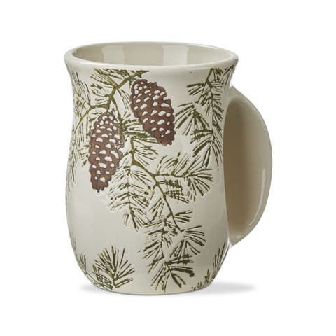 Pine Cone Handwarmer Mug Ceramic Drinkware Multicolor