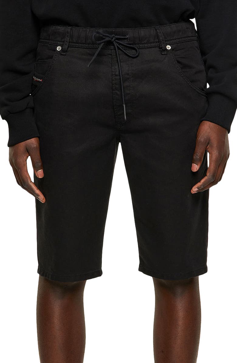 DIESEL<sup>®</sup> Krooshort Stretch Cotton Blend Jogger Shorts, Main, color,