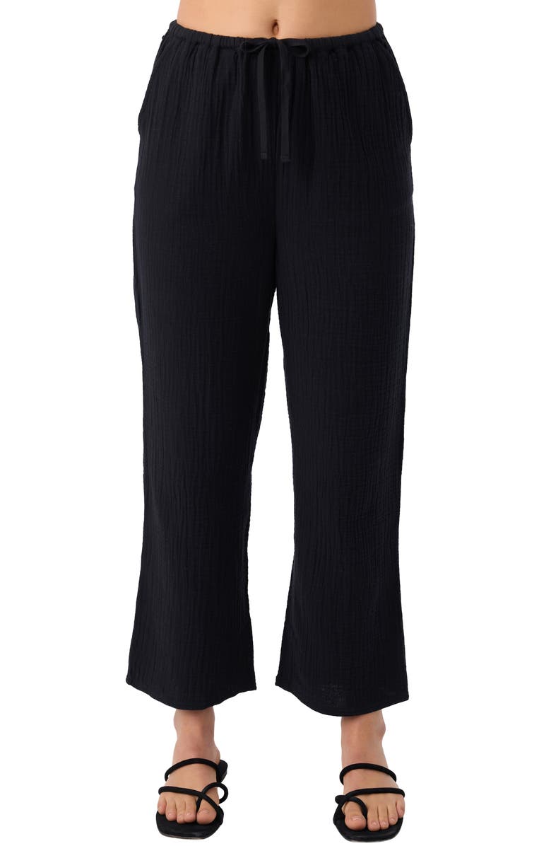 O'Neill Brenda Cotton Gauze Wide Leg Pants, Alternate, color, 
