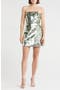 Velia Disc Sequin Strapless Minidress