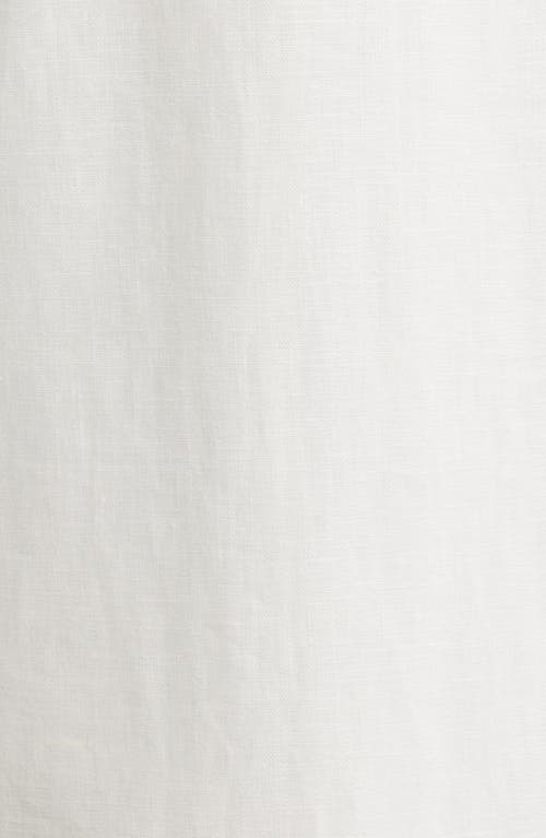 Loveshackfancy Sydow Scalloped Linen Cutout Mini Dress In White