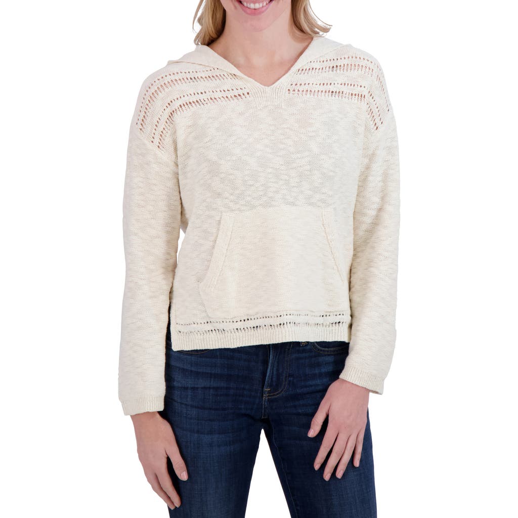 LUCKY BRAND LUCKY BRAND BAJA KNIT SWEATER HOODIE