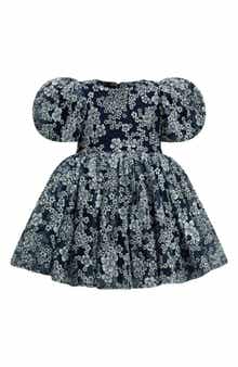 Bardot Junior Kids' Roisin Floral Puff Sleeve Party Dress