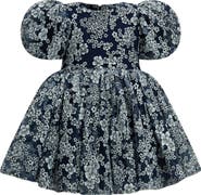 Bardot Junior Kids' Roisin Floral Puff Sleeve Party Dress