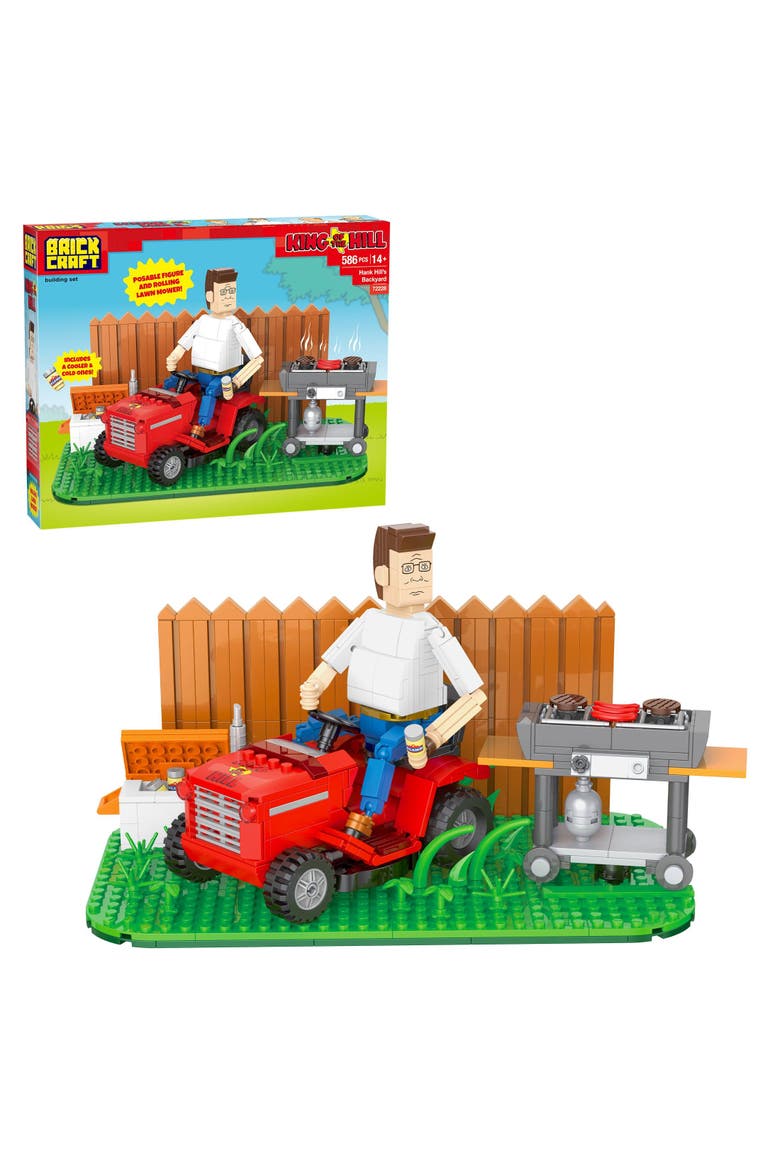 King of the Hill Hank Hill's Backyard Building Set, Main, color, None