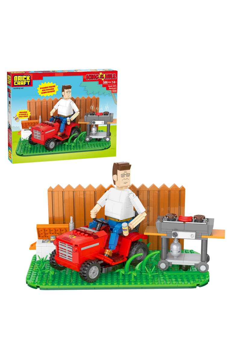 Brickcraft King of the Hill Hank Hill's Backyard Building Set, Main, color, NO COLOR
