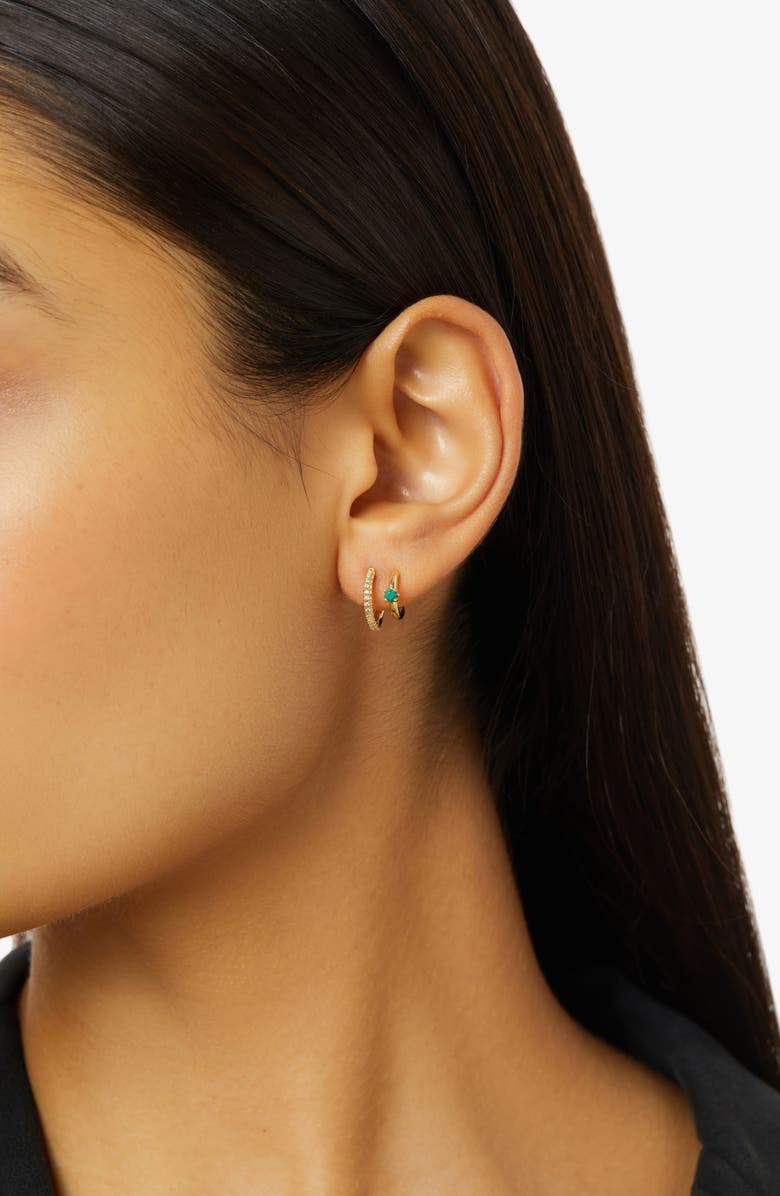 Ana Luisa Double Hoop Earrings - Percy, Alternate, color, Gold