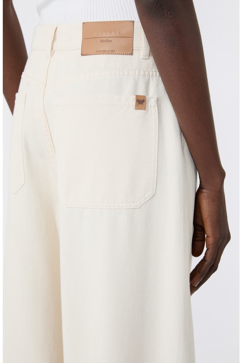 Canneti Wide Leg Cotton Pants, Alternate, color, ECRU