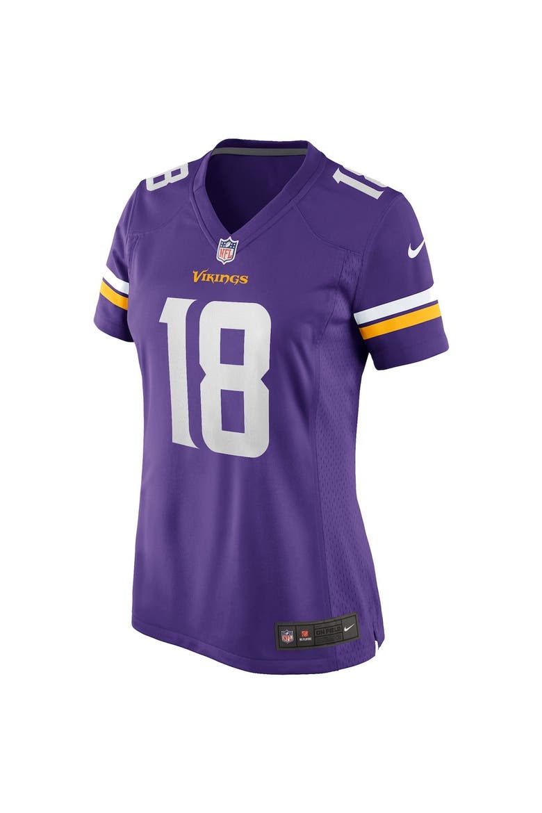 Women's Nike Justin Jefferson Purple Minnesota Vikings Player Game Jersey, Alternate, color, PURPLE