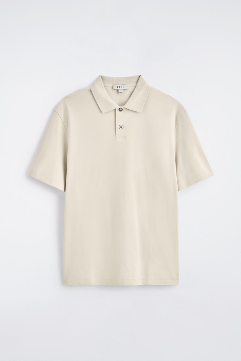 Interlock Cotton Polo Shirt, Alternate, color, LIGHT BEIGE