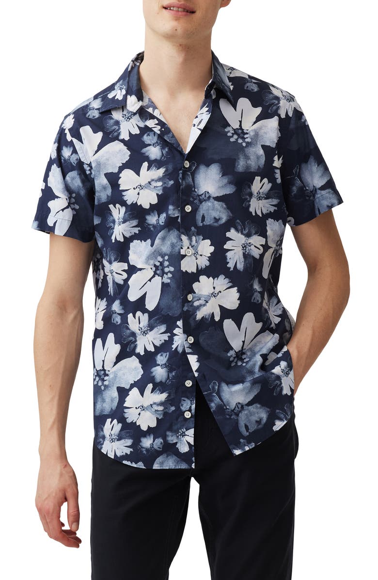 Rodd & Gunn Tyler Street Floral Short Sleeve Button-Up Shirt, Main, color, 