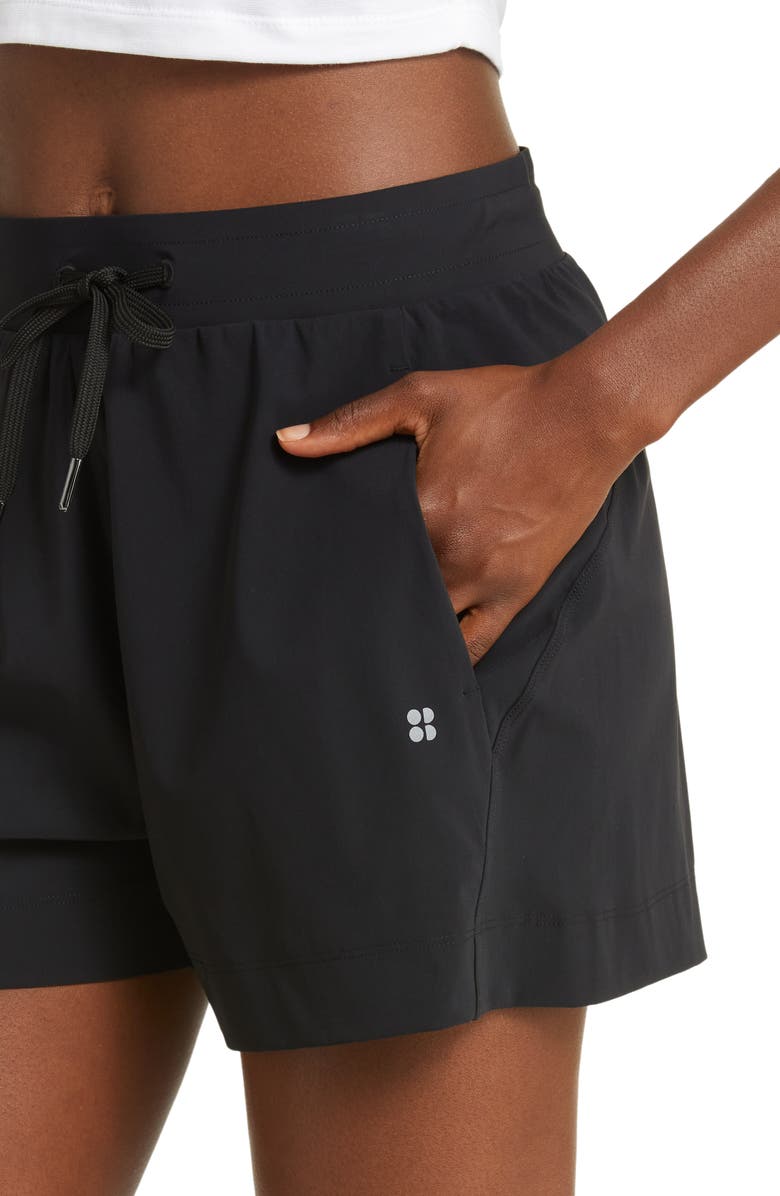 Sweaty Betty Explorer Tie Waist Shorts, Alternate, color, 