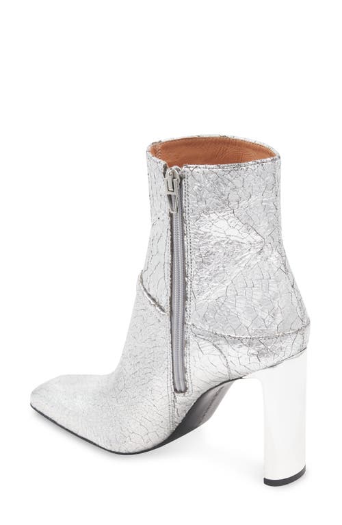 Bcbg Ravi Block Heel Bootie In Silver