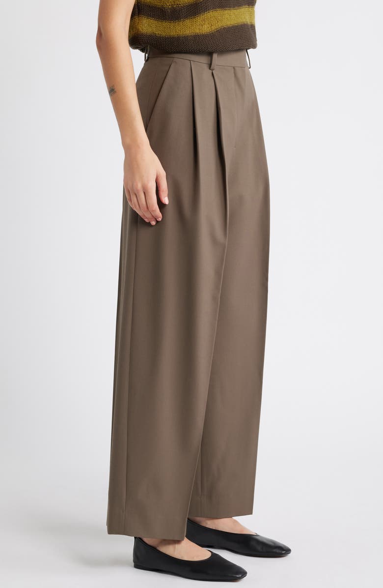 COS Pleat Front Twill Wide Leg Pants, Alternate, color,
