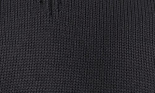 Jones New York Button Detail Rib Funnel Neck Sweater In Black