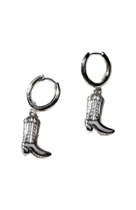 Cowgirl Boot Huggies Earrings