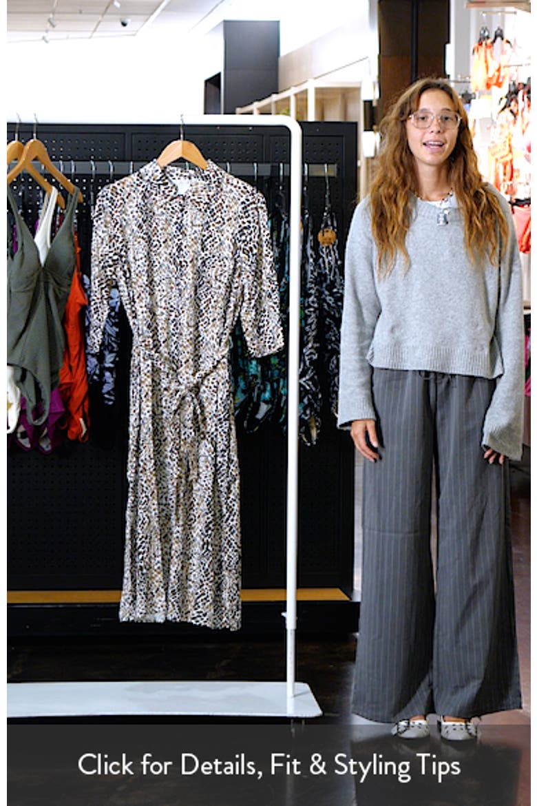 Wild Whispers Print Cover-Up Shirtdress video