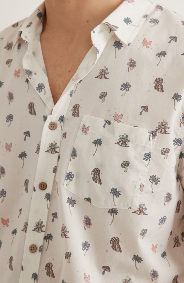 Marine Layer Print Short Sleeve Button-Up Short, Alternate, color,