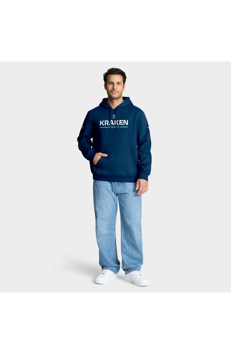 FANATICS Men
s Fanatics Deep Sea Blue Seattle Kraken Authentic Pro Primary Hoodie, Alternate, color, Navy