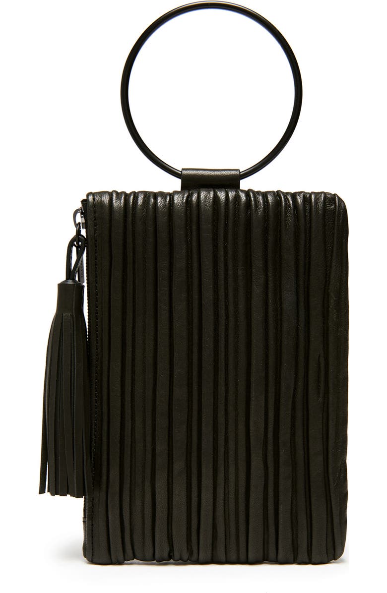 Thacker Nolita Pleated Leather Clutch, Alternate, color,