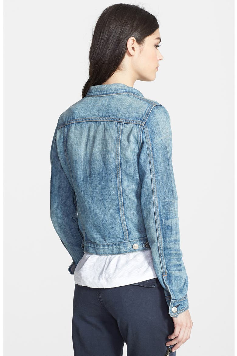 Crop Denim Jacket, Alternate, color, PERFECT BLUE