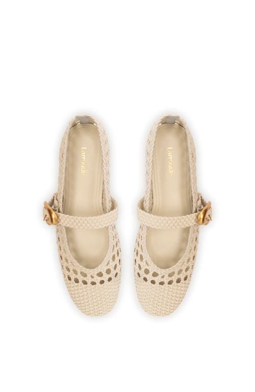 Larroude Women's Verona Macrame Ballet Flats In Neutral