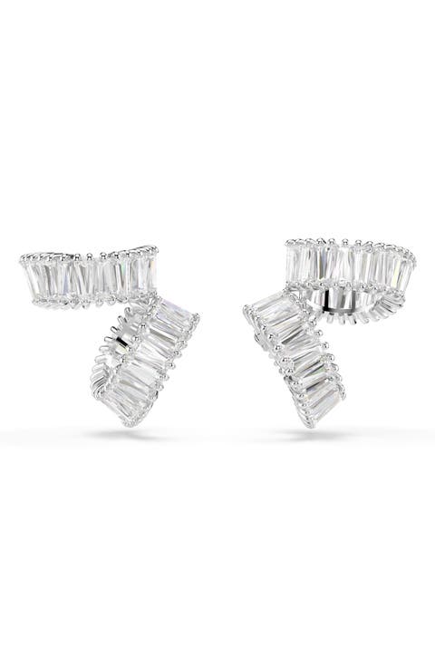 x Ariana Grande Baguette Cubic Zirconia Cuff Earrings