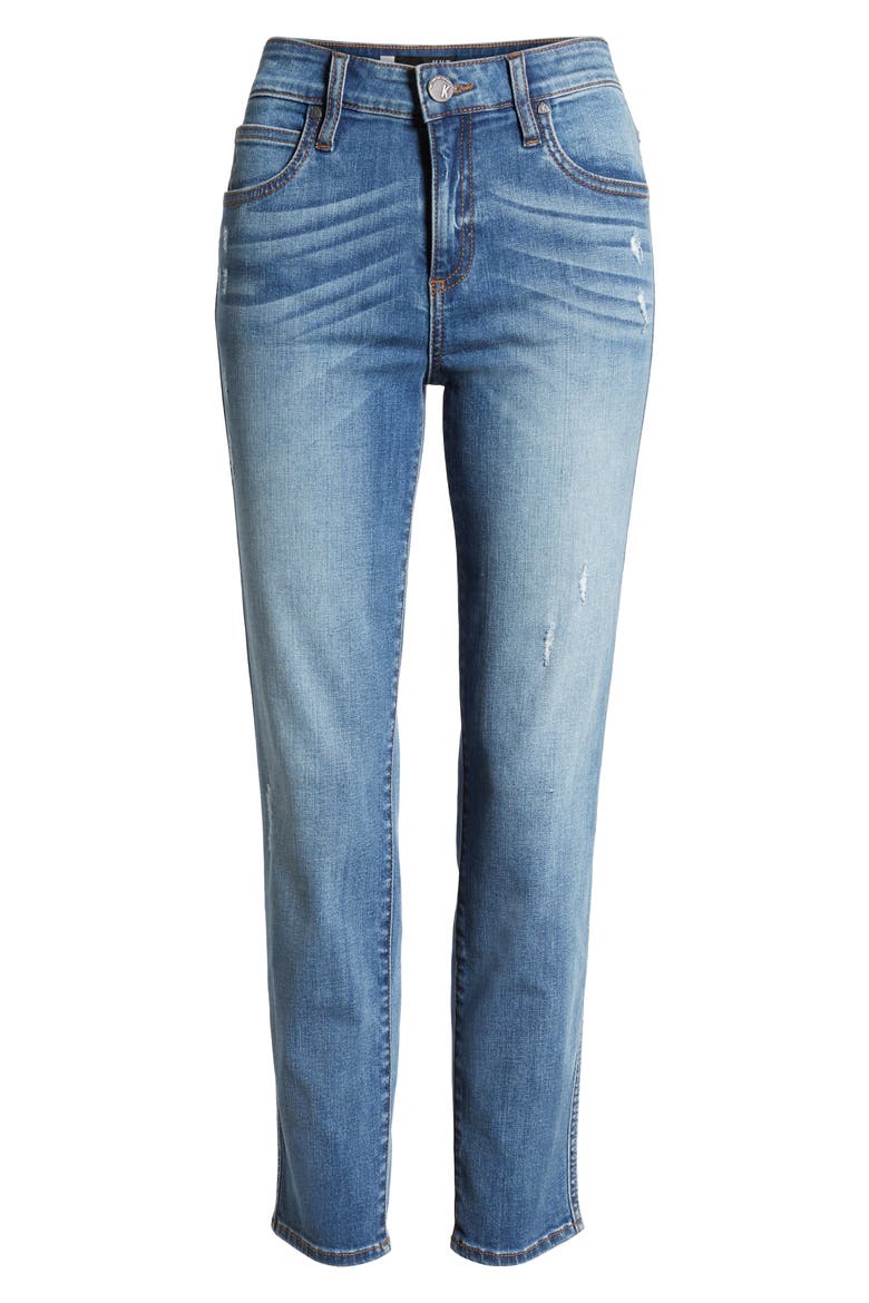 High Waist Ankle Cigarette Jeans, Alternate, color, INVEST