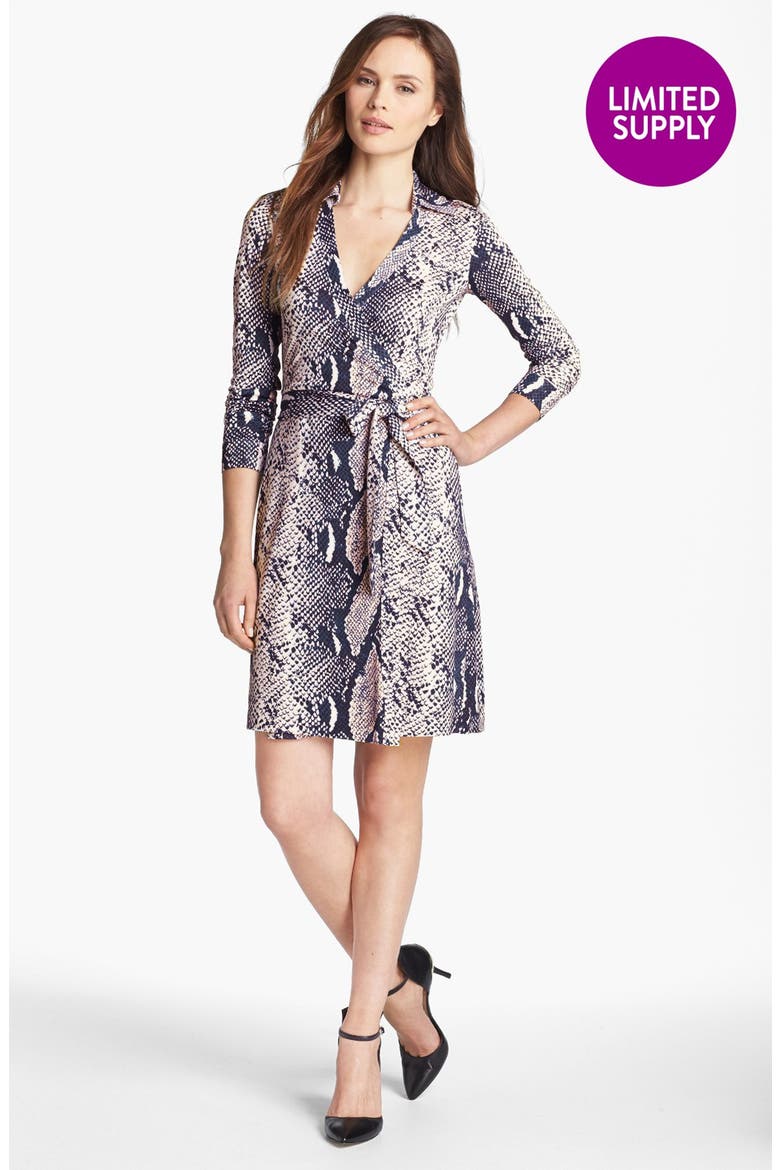 'New Jeanne 2' Silk Jersey Wrap Dress, Alternate, color, PYTHON TWO