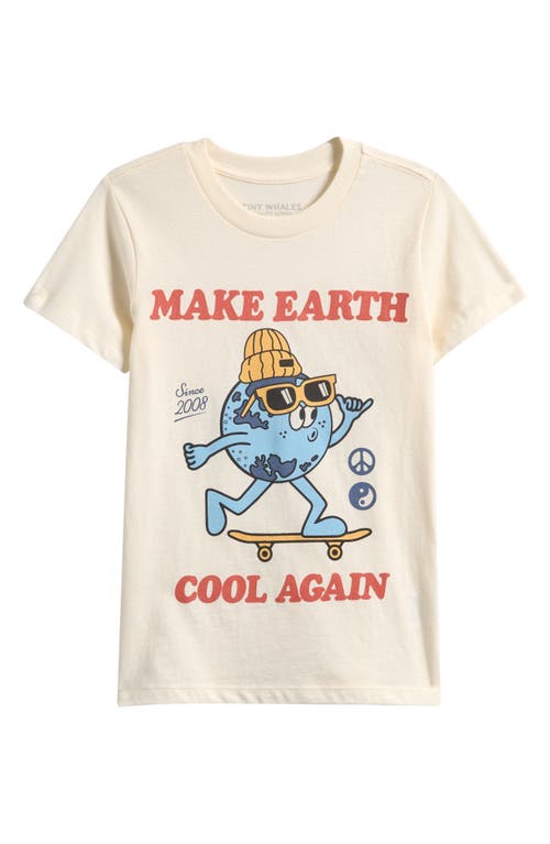 Tiny Whales Kids' Cool Again Cotton Graphic T-shirt In Brown