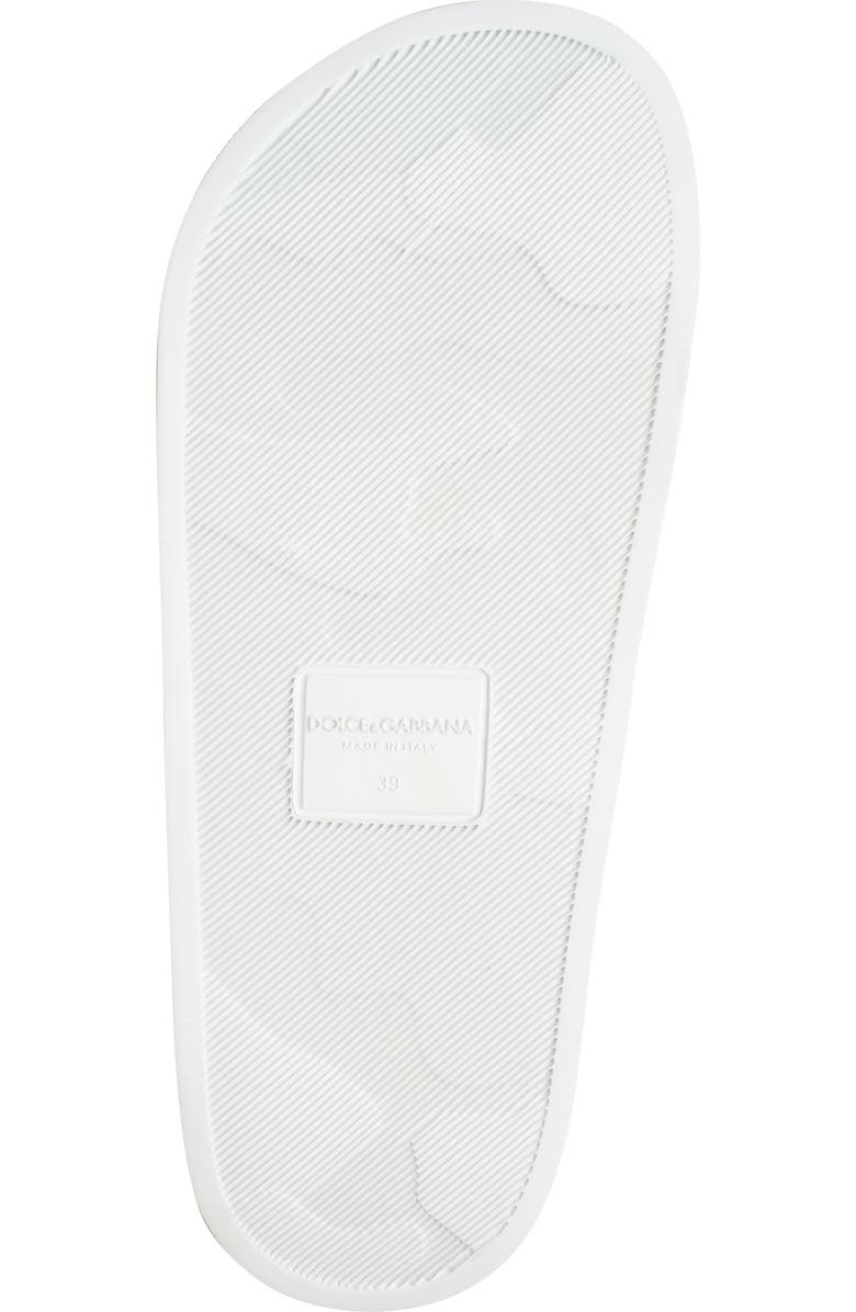 Dolce&Gabbana Leather Slide Sandal, Alternate, color,