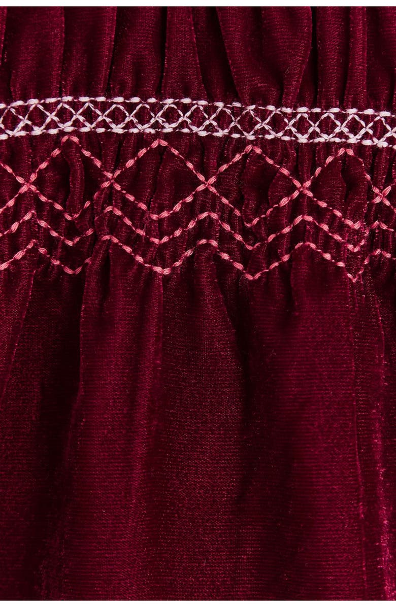 Babycottons Premium Cotton Christmas Lily Dress For Infant, Alternate, color, 